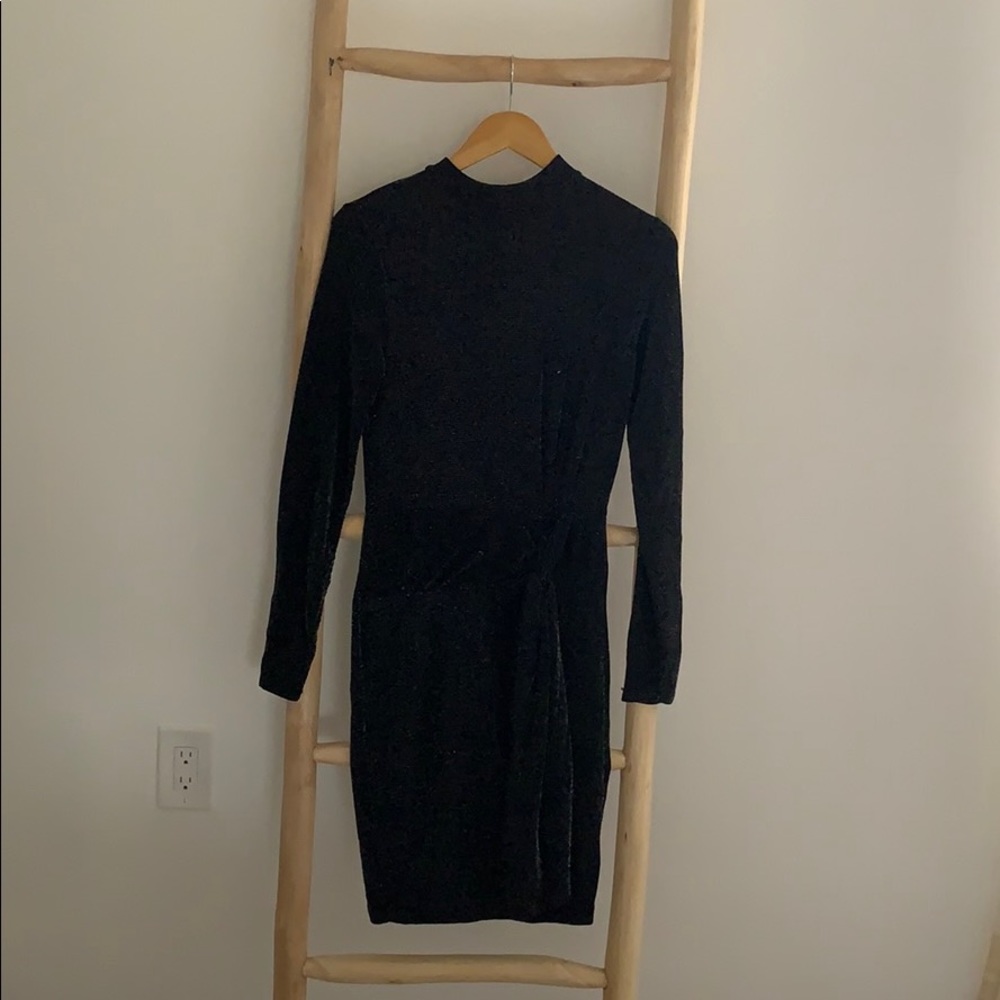 Michael Kors long sleeve slinky sparkly dress